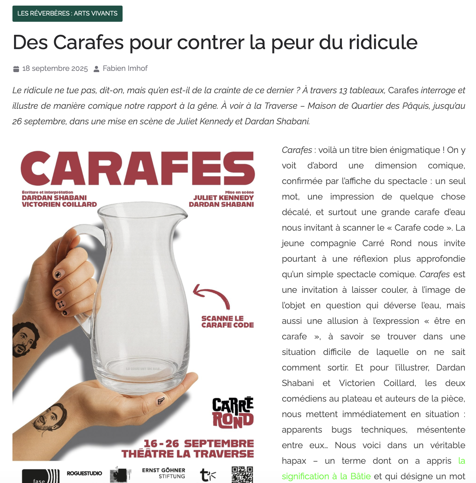 Aperçu de l'article